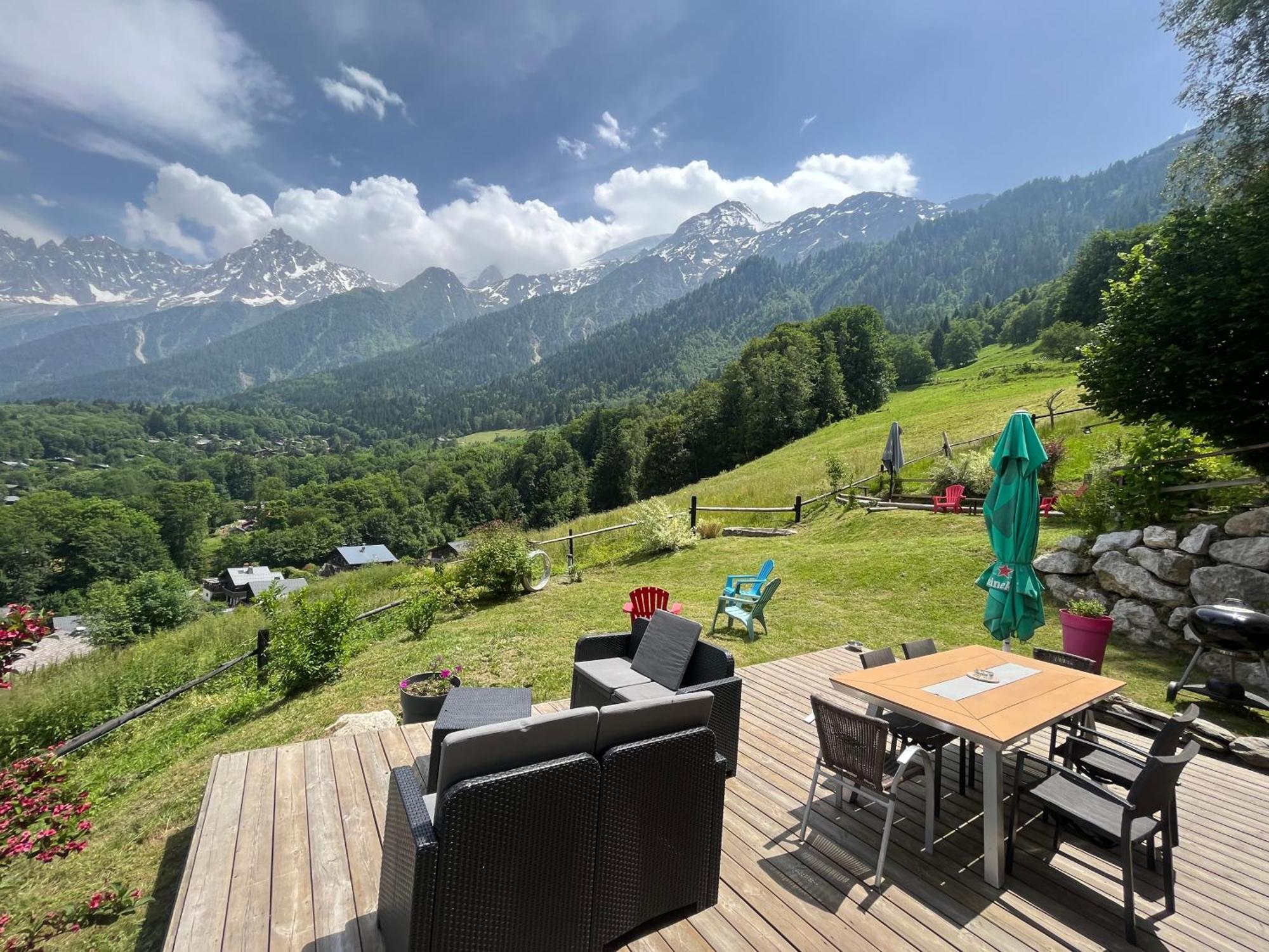 Amazing View Appartement Du Chalet Les Houches Kültér fotó