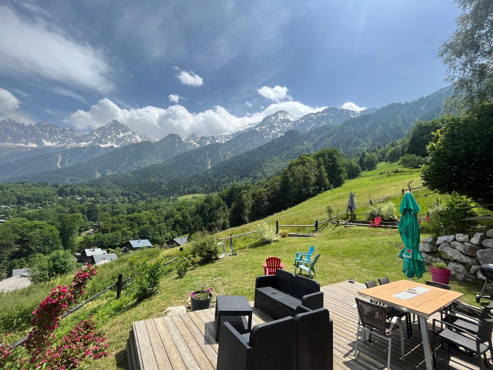 Amazing View Appartement Du Chalet Les Houches Kültér fotó